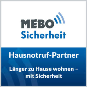 Siegel: MEBO Sicherheit Hausnotruf-Partner – länger zu Hause wohnen mit Sicherheit